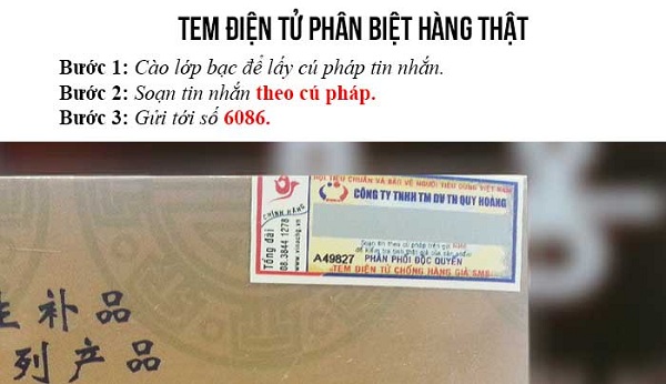 Tem điện tử giúp nhận biệt hàng thật